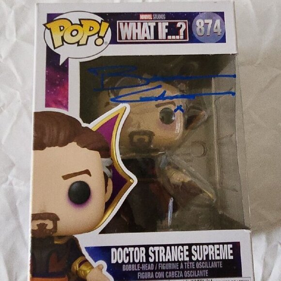 Benedict Cumberbatch signed Funko Pop! What If? Doctor Strange #874 w/COA - Picture 2 of 8